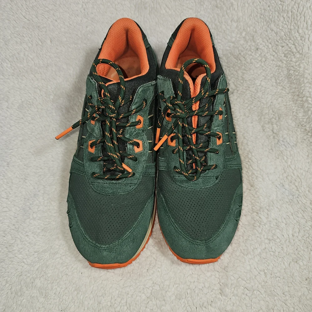 ASICS Gel Lyte III Green and Orange Men's Shoes